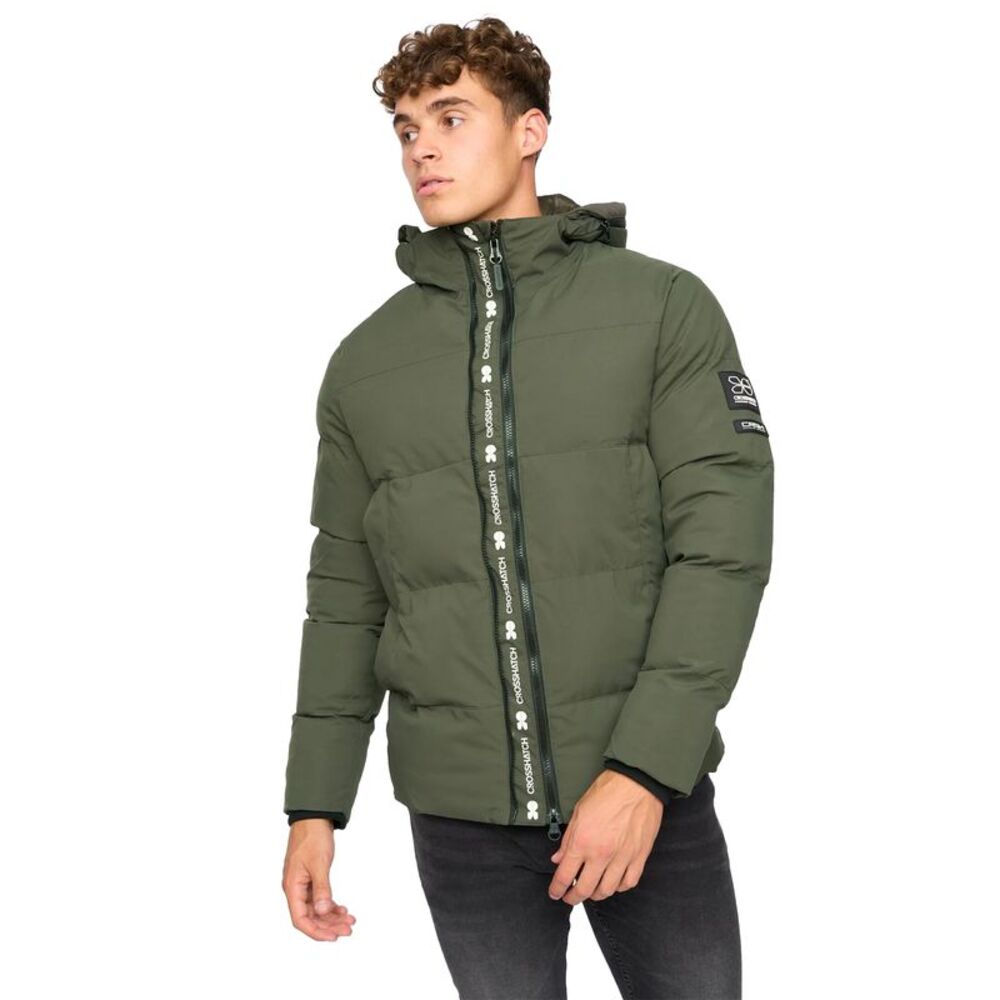 Crosshatch Mens Hanjo Jacket / Olive